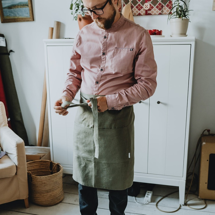 Oliven forklæde - en perfekt tilføjelse til dit køkken