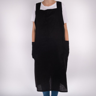 Madika japansk forklæde (sort)