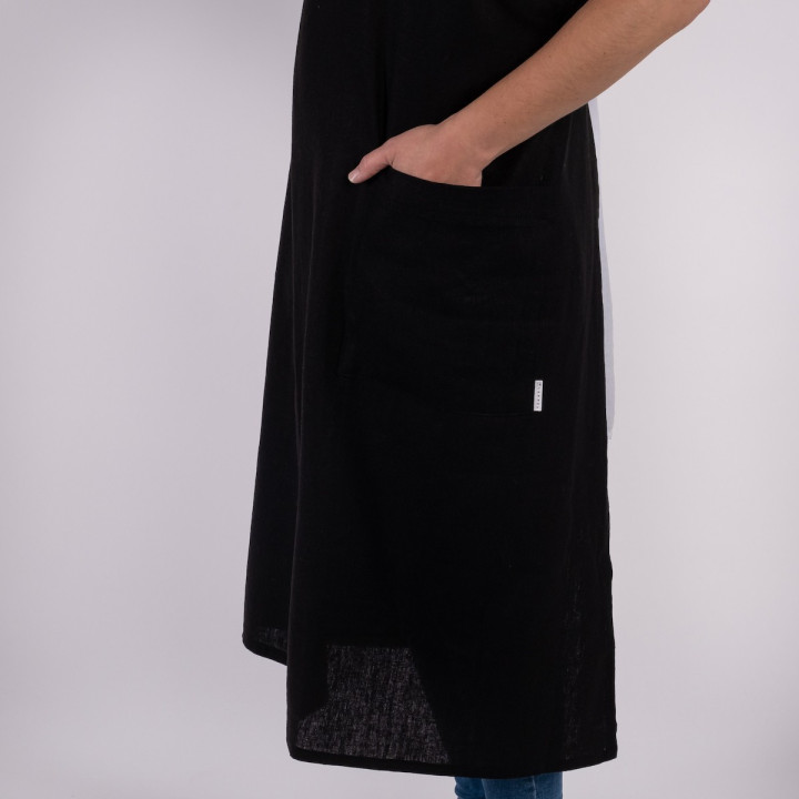 Madika japansk forklæde (sort)