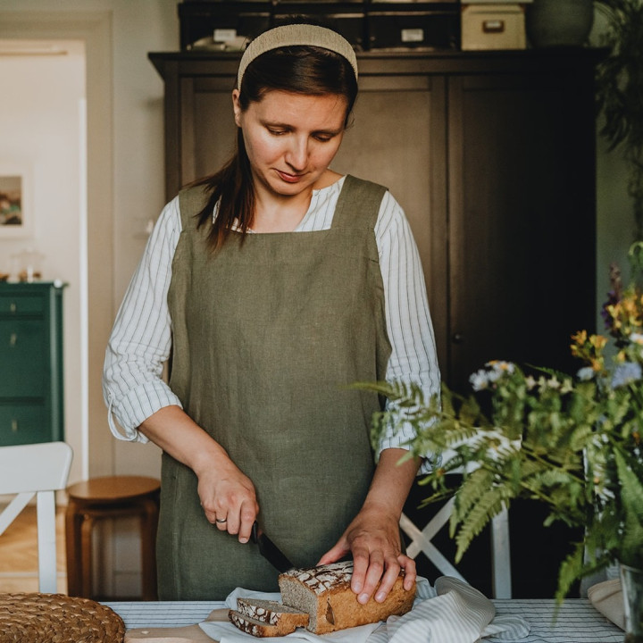 Blomsterforklæde - med dit logo - broderi - lennea.pl