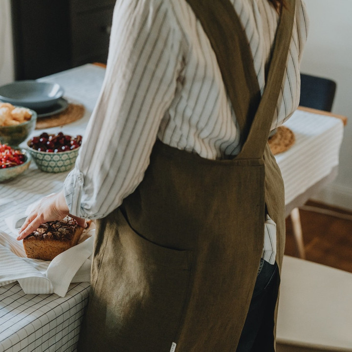 Blomsterforklæde - med dit logo - broderi - lennea.pl