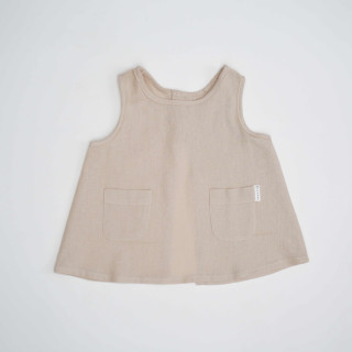 Kerstin børneforklæde (naturligt)