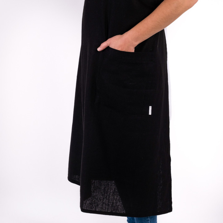 Madika japansk forklæde (sort)