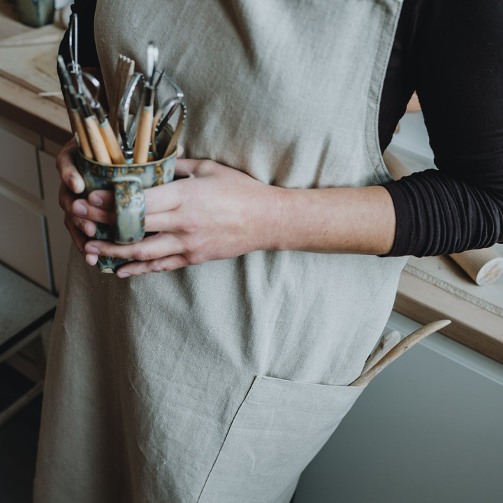 Japansk Madika forklæde (naturligt)