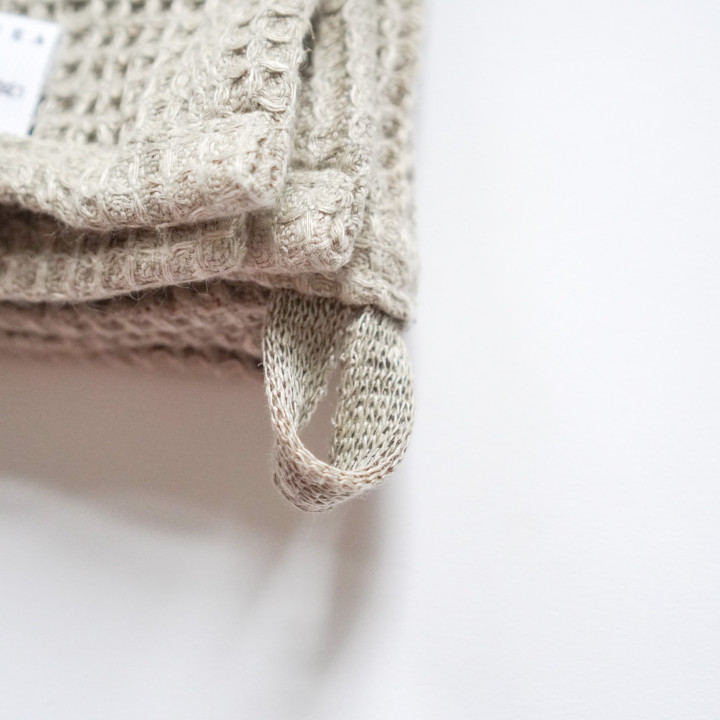 Vaffelhåndklæde af linned - forskellige størrelser